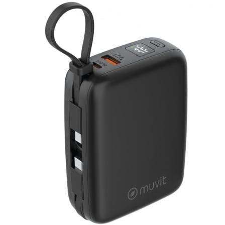 Powerbank 20000mAh Muvit For Change MCCHP0015/ 65W/ Negra